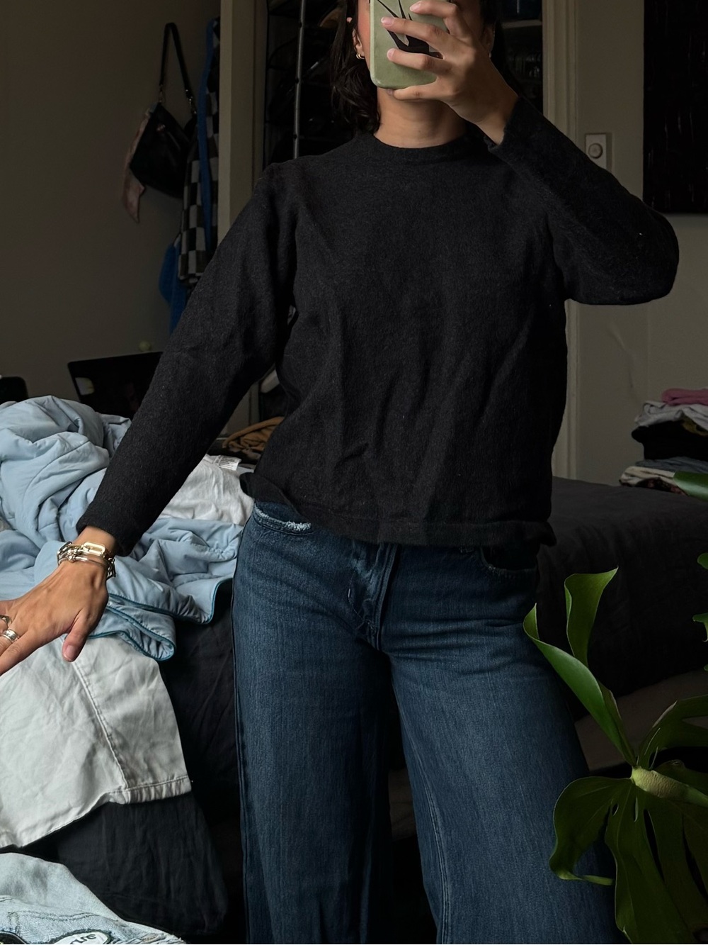 Brook’s brother’s wool sweater